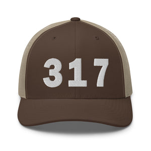 317 Area Code Trucker Cap