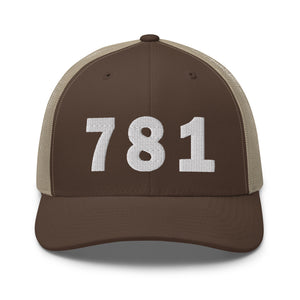 781 Area Code Trucker Cap