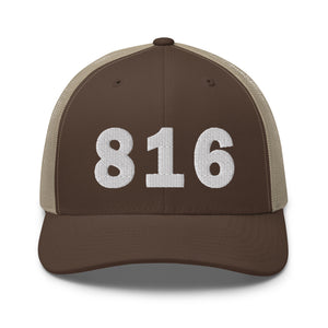 816 Area Code Trucker Cap