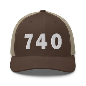740 Area Code Trucker Cap