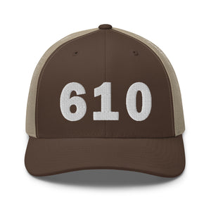 610 Area Code Trucker Cap