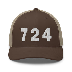 724 Area Code Trucker Cap