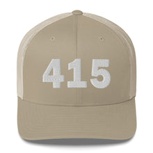 Load image into Gallery viewer, 415 Area Code Trucker Cap