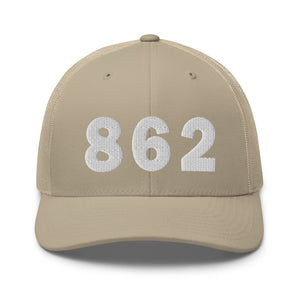 862 Area Code Trucker Cap