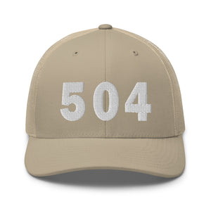 504 Area Code Trucker Cap