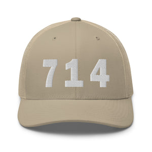 714 Area Code Trucker Cap