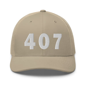 407 Area Code Trucker Cap