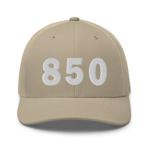 850 Area Code Trucker Cap