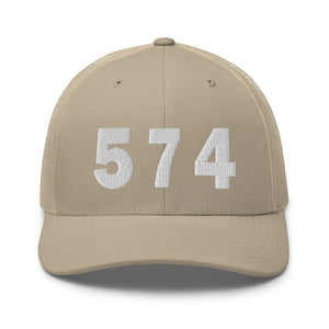 574 Area Code Trucker Cap