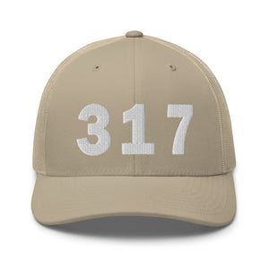 317 Area Code Trucker Cap