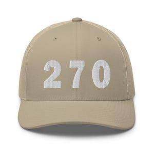 270 Area Code Trucker Cap