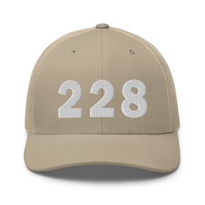 228 Area Code Trucker Cap