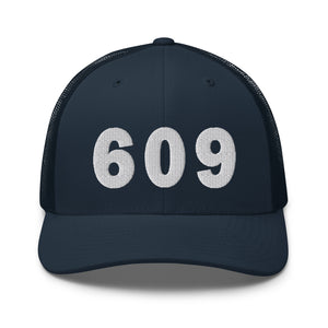 609 Area Code Trucker Cap