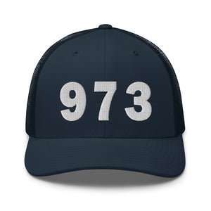 973 Area Code Trucker Cap