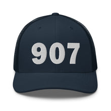 Load image into Gallery viewer, 907 Area Code Trucker Cap