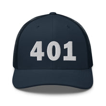 Load image into Gallery viewer, 401 Area Code Trucker Cap