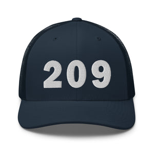 209 Area Code Trucker Cap