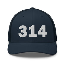 Load image into Gallery viewer, 314 Area Code Trucker Cap