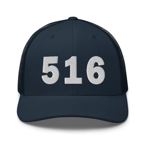 516 Area Code Trucker Cap