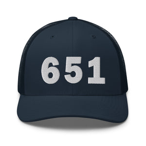 651 Area Code Trucker Cap