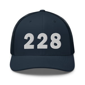 228 Area Code Trucker Cap