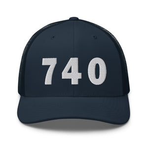 740 Area Code Trucker Cap