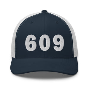 609 Area Code Trucker Cap
