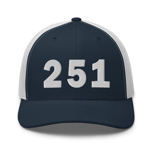 251 Area Code Trucker Cap