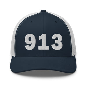 913 Area Code Trucker Cap