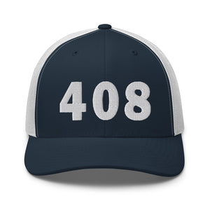 408 Area Code Trucker Cap