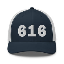 Load image into Gallery viewer, 616 Area Code Trucker Cap