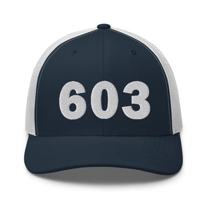 603 Area Code Trucker Cap