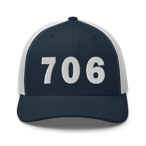 706 Area Code Trucker Cap