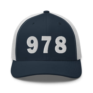 978 Area Code Trucker Cap