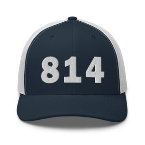 814 Area Code Trucker Cap
