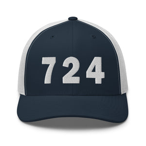 724 Area Code Trucker Cap