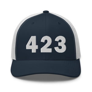 423 Area Code Trucker Cap