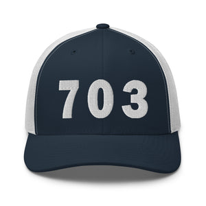 703 Area Code Trucker Cap