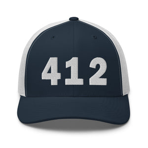412 Area Code Trucker Cap