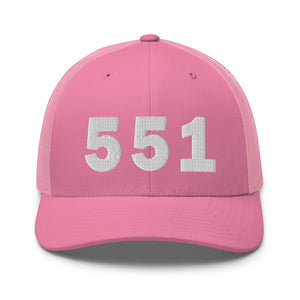 551 Area Code Trucker Cap