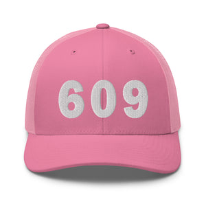 609 Area Code Trucker Cap