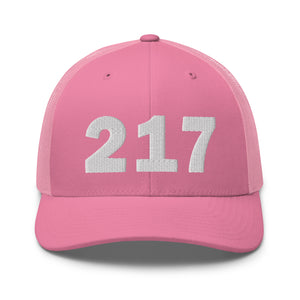 217 Area Code Trucker Cap