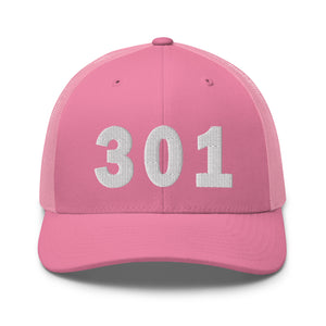 301 Area Code Trucker Cap