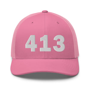 413 Area Code Trucker Cap