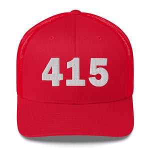 415 Area Code Trucker Cap