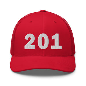 201 Area Code Trucker Cap