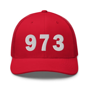 973 Area Code Trucker Cap