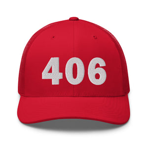 406 Area Code Trucker Cap