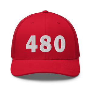 480 Area Code Trucker Cap