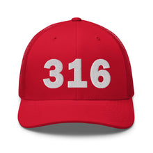 Load image into Gallery viewer, 316 Area Code Trucker Cap